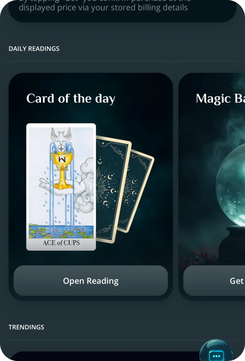 Daily horoscope screen